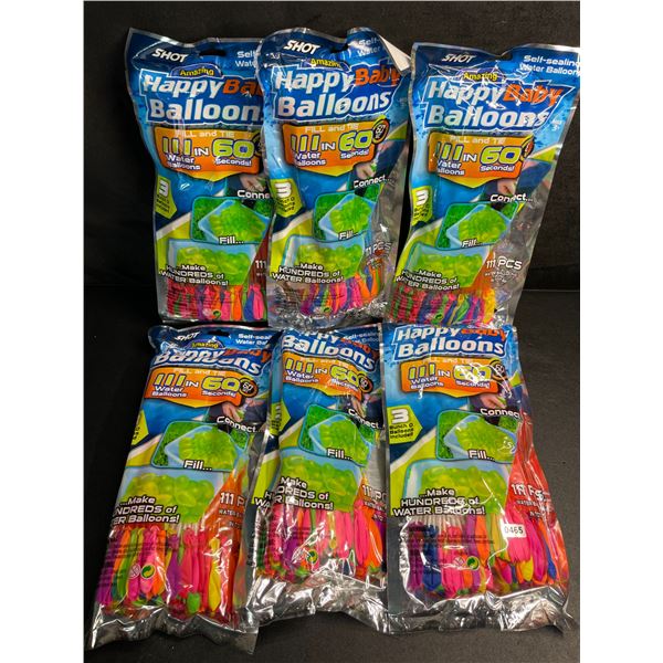 6 Packs of Bunch O Balloons Easy-Fill Self-Sealing Water Balloons (111PCS Each) - New!