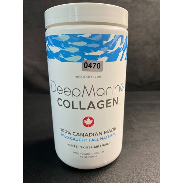 1 Tub of DeepMarine Collagen Powder (300g) for Joints/Skin/Hair/Nails - New