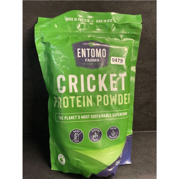 Entomo Farms Cricket Protein Powder - 454g Bag - High in Protein/High in B12 - New