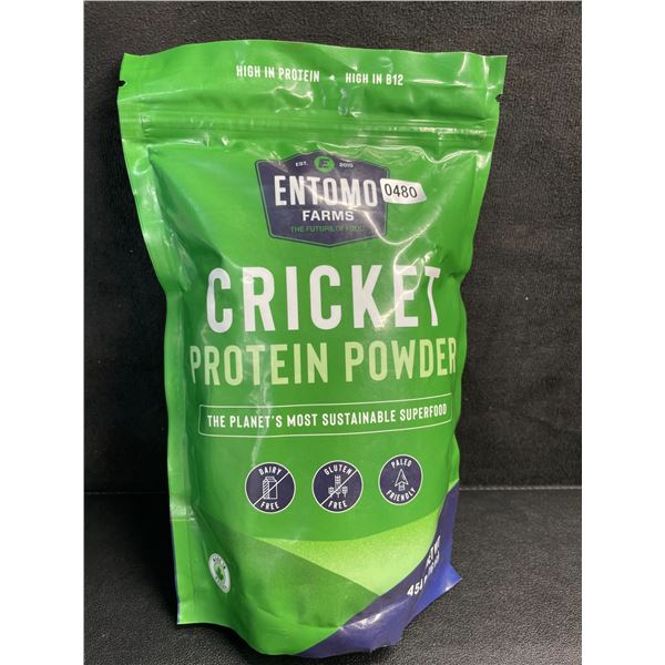 Entomo Farms Cricket Protein Powder - 454g Bag - High in Protein/High in B12 - New