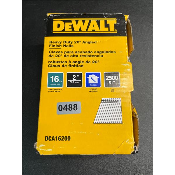 DeWalt Heavy-Duty 20-Degree Angled Finishing Nails (2500 Count) - New