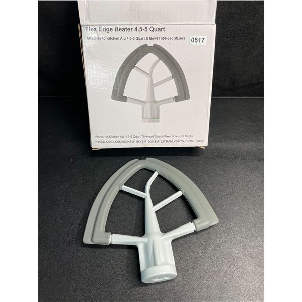 1 Flex Edge Beater Attachment for Kitchen Aid (4.5-5 Quart) Mixers - New