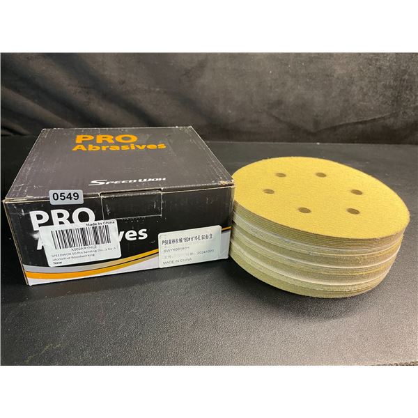 50-Pack of Sanding Discs - 6inch - 180 Grit - For Automotive/Woodwork - New