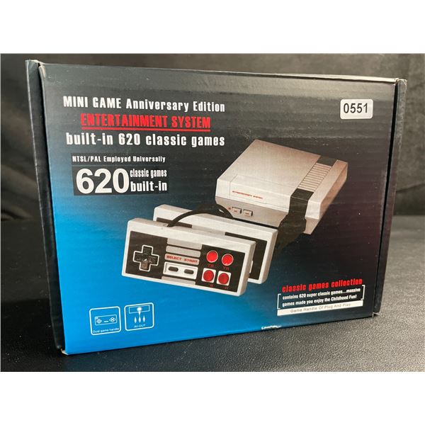 Mini Game Anniversary Edition Retro Game Console; 620 Classic Games Built-In - Open Box