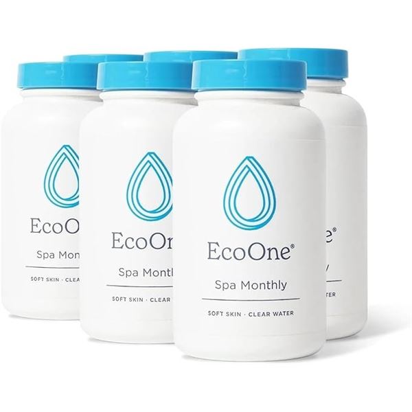 6-Pack Box of Spa Monthly Eco-One Gentle All-Natural Spa Treatment (8oz) - New