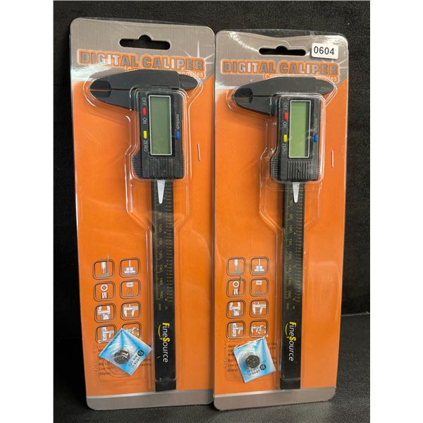 Lot of 2 Digital Caliper Measuring Tools - Brand New
