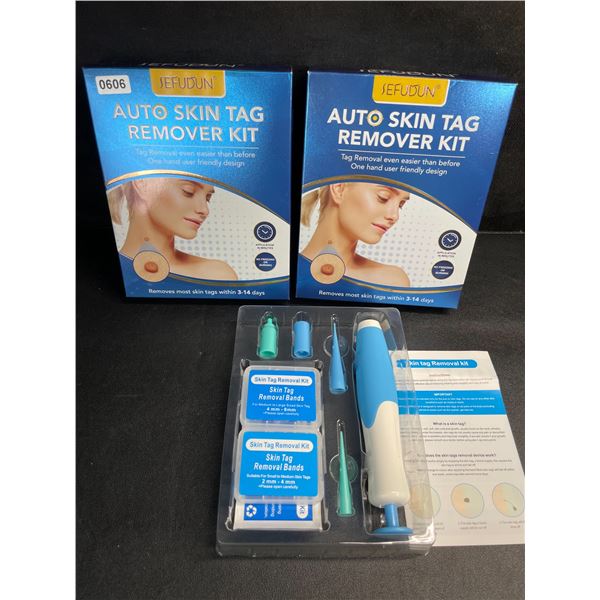 Lot of 2 Auto Skin Tag Remover Kits - Removes Most Skin Tags Within 3-14 Days - New!