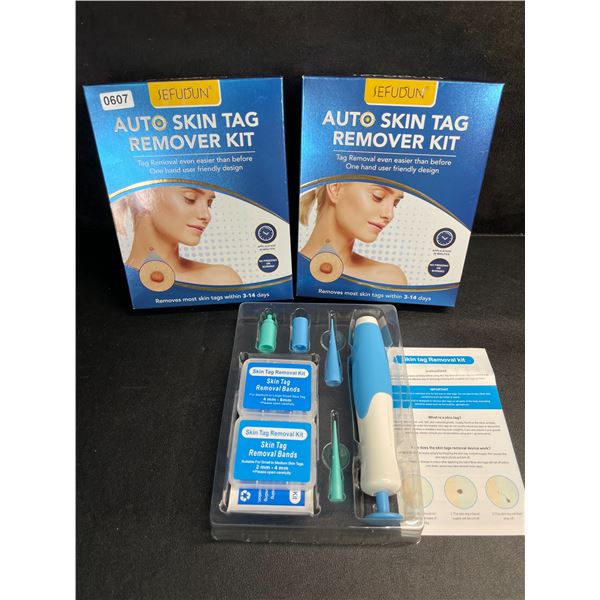 Lot of 2 Auto Skin Tag Remover Kits - Removes Most Skin Tags Within 3-14 Days - New!