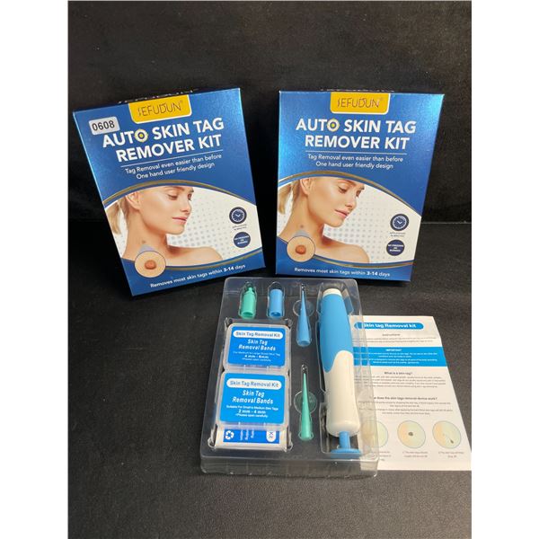 Lot of 2 Auto Skin Tag Remover Kits - Removes Most Skin Tags Within 3-14 Days - New!