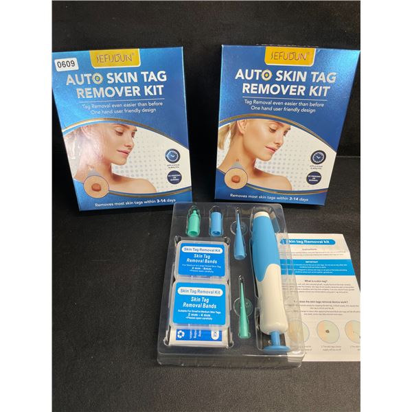 Lot of 2 Auto Skin Tag Remover Kits - Removes Most Skin Tags Within 3-14 Days - New!
