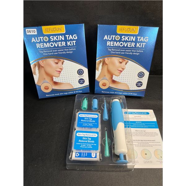 Lot of 2 Auto Skin Tag Remover Kits - Removes Most Skin Tags Within 3-14 Days - New!