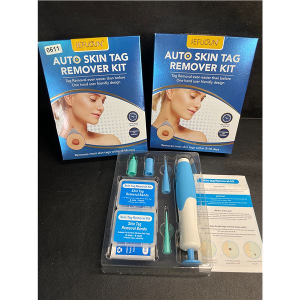 Lot of 2 Auto Skin Tag Remover Kits - Removes Most Skin Tags Within 3-14 Days - New!