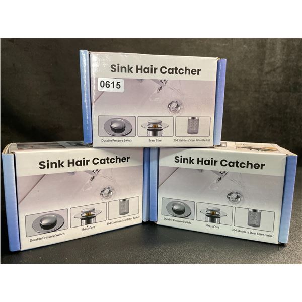 3 Boxes of Sink/Drain Hair Catcher Devices - 2 Per Box/6 Total - New