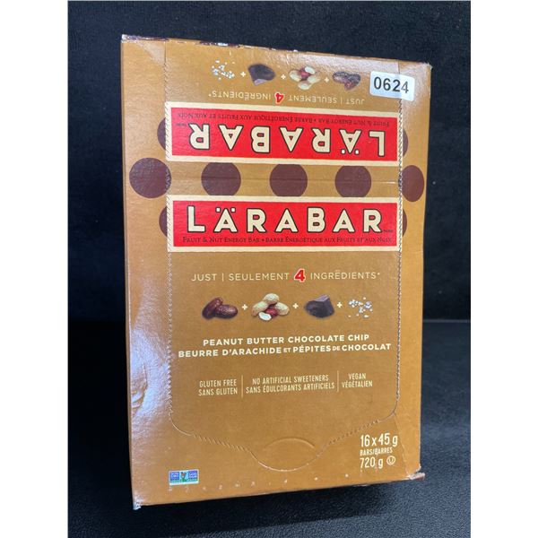 Larabar Peanut Butter Chocolate Chip Energy Bars - Box of 16 x 45g Bars - New