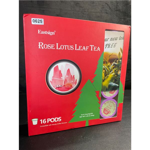 Eastsign Rose Lotus Leaf Tea Set - 16 K-Cup Coffee Pods/Keurig Pods - New