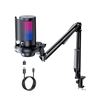 Image 1 : BBEIYY RGB Condensor Microphone with Adjustable Arm Boom - New