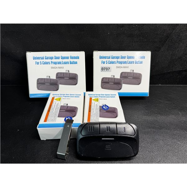Lot of 4PCS Universal Garage Door Opener Remotes - 2 2-Packs and 2 Singles (6 Remotes Total) - New
