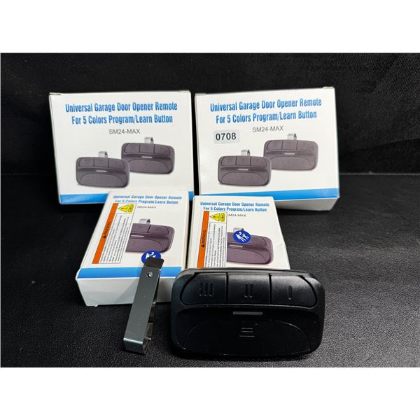 Lot of 4PCS Universal Garage Door Opener Remotes - 2 2-Packs and 2 Singles (6 Remotes Total) - New