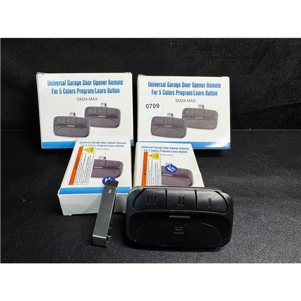 Lot of 4PCS Universal Garage Door Opener Remotes - 2 2-Packs and 2 Singles (6 Remotes Total) - New