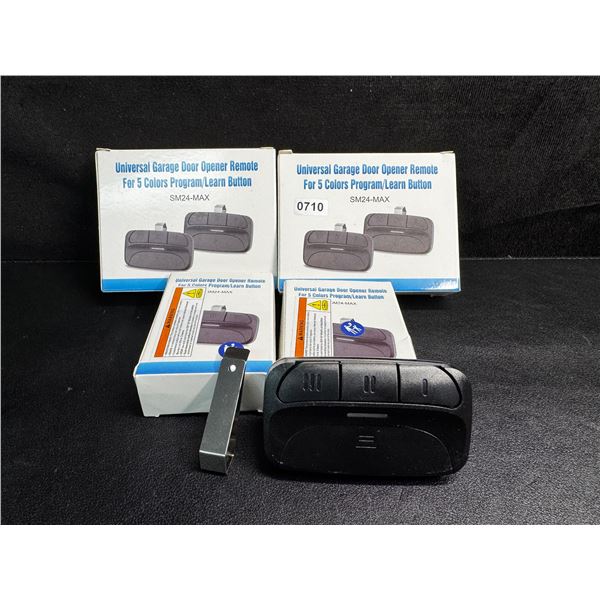 Lot of 4PCS Universal Garage Door Opener Remotes - 2 2-Packs and 2 Singles (6 Remotes Total) - New