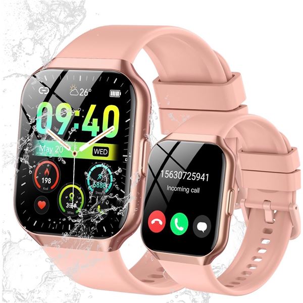 Multifunctional Fitness Tracker Smart Watch IP68 Waterproof - Rose Gold - New