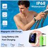 Image 5 : Multifunctional Fitness Tracker Smart Watch IP68 Waterproof - Rose Gold - New