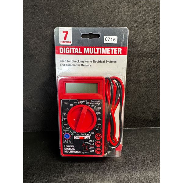 7 Function Digital Multimeterfor Home Electronics and Auto Repairs - New