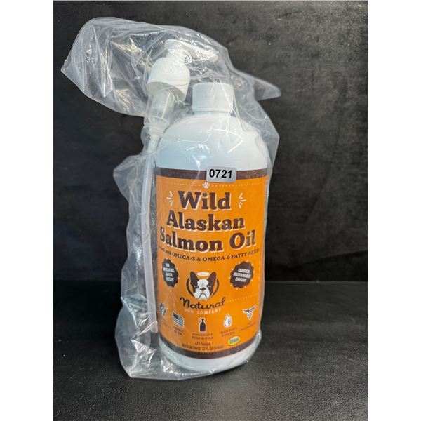 1 Bottle of Wild Alaskan Salmon Oil with Omega 3 and Omega 6 Fatty Acid - New