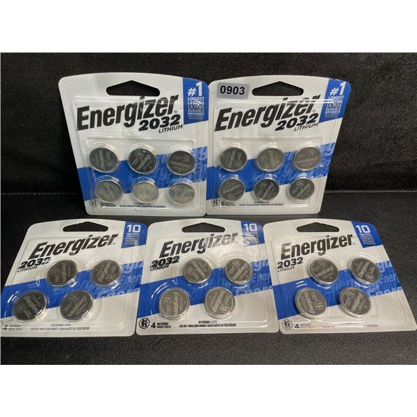 5 Packs of Energizer 2032 Batteries - New Sealed!