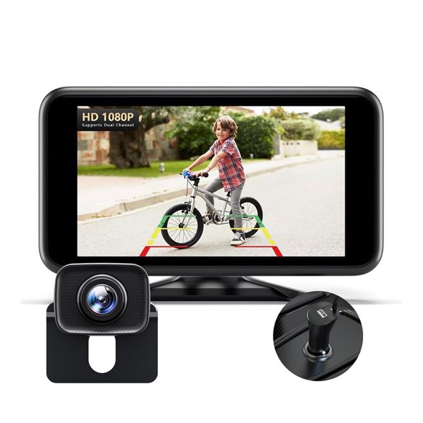 Foxpark HD 1080p Wireless Backup Camera with 4.8inch Monitor - EASY 2 STEP INSTALL - New
