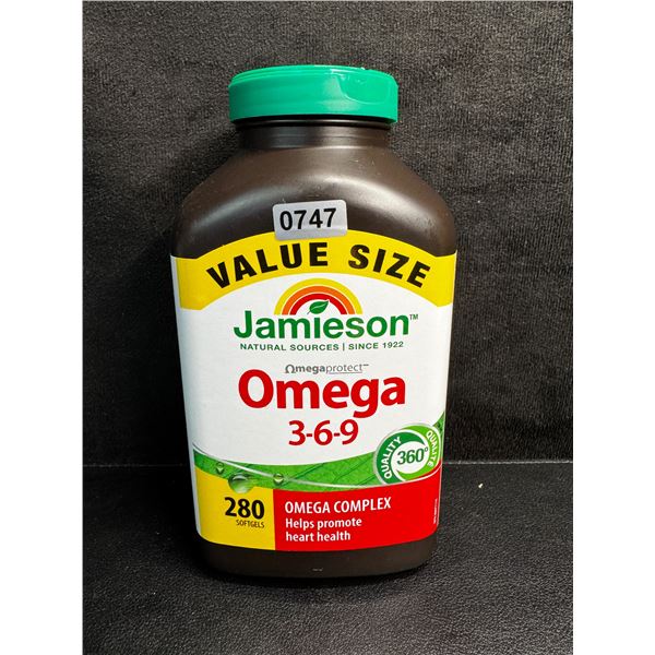 Jamieson Omega Complex 3-6-9 - 280 Soft Gels - New DMG Lid