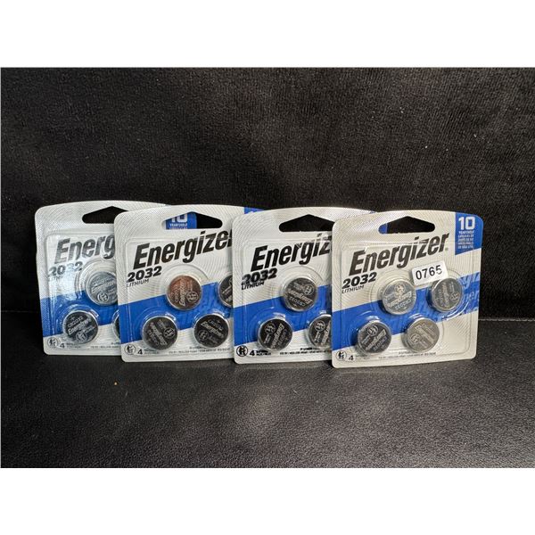 4 4-Packs of Energizer 2032 Lithium Battery Cells (16 Batteries Total!) - New