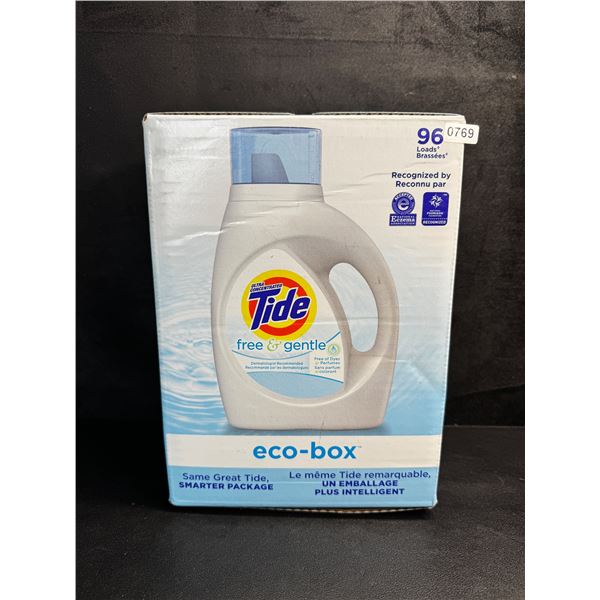 Tide Eco-Box Free and Gentle 96 Load Laundry Detergent 3.1L - New