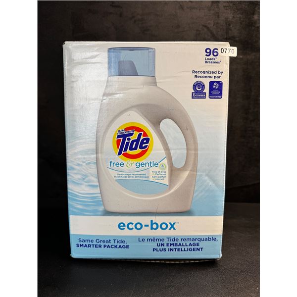 Tide Eco-Box Free and Gentle 96 Load Laundry Detergent 3.1L - New