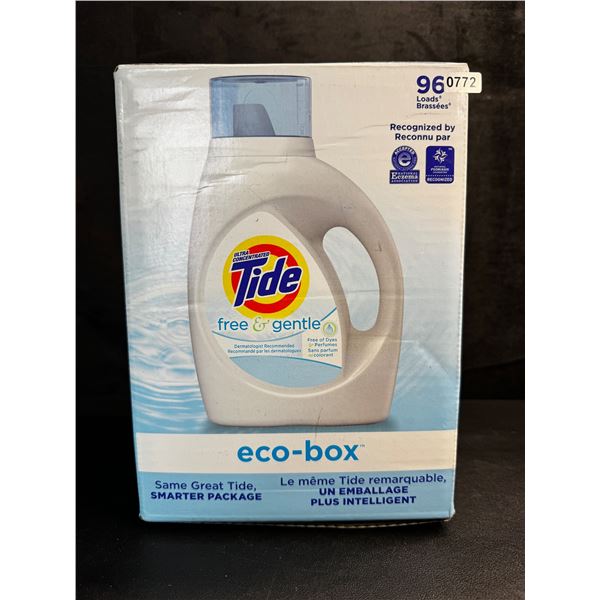 Tide Eco-Box Free and Gentle 96 Load Laundry Detergent 3.1L - New