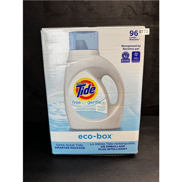 Tide Eco-Box Free and Gentle 96 Load Laundry Detergent 3.1L - New