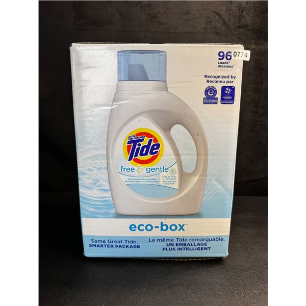 Tide Eco-Box Free and Gentle 96 Load Laundry Detergent 3.1L - New