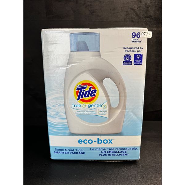 Tide Eco-Box Free and Gentle 96 Load Laundry Detergent 3.1L - New