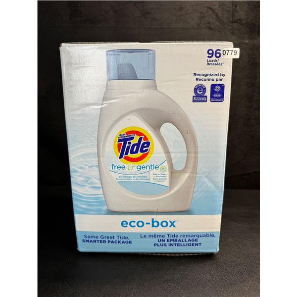 Tide Eco-Box Free and Gentle 96 Load Laundry Detergent 3.1L - New