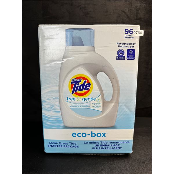 Tide Eco-Box Free and Gentle 96 Load Laundry Detergent 3.1L - New