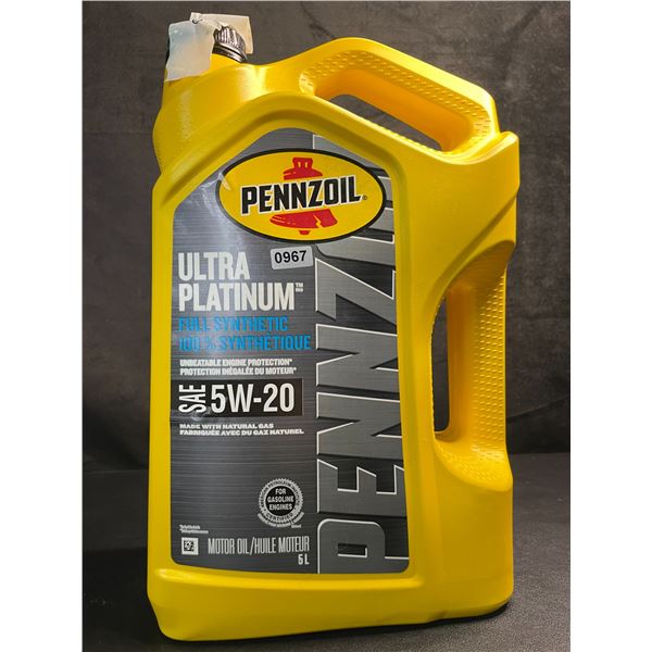 5L Jug of Penzoil Ultra Premium Full Synthetic Motor Oil (SAE 5W-20) - New!