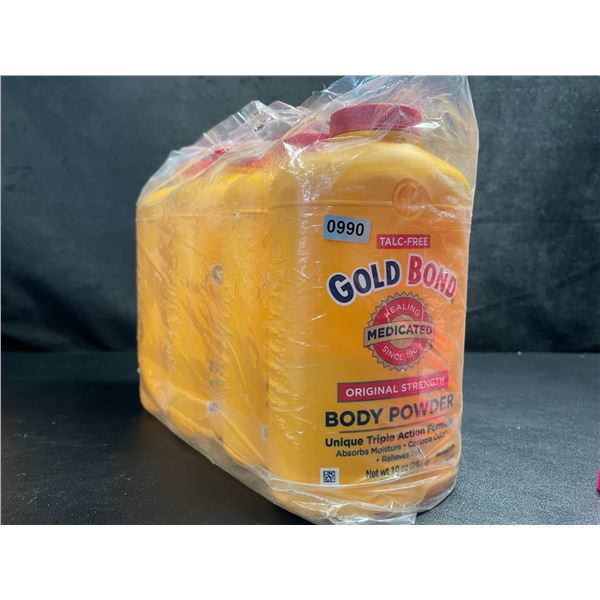 4-Pack of Gold Bond Body Powder (283g) Original Strength; Talc-Free - New Sealed