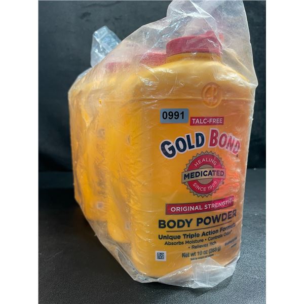 4-Pack of Gold Bond Body Powder (283g) Original Strength; Talc-Free - New Sealed