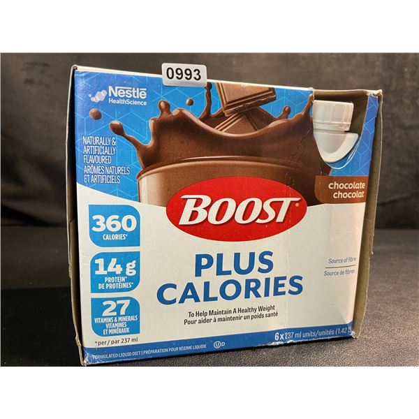 Nestle BOOST Plus Calories Chocolate Flavor (6 x 237ml) Nutritional Drinks - New