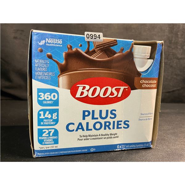 Nestle BOOST Plus Calories Chocolate Flavor (6 x 237ml) Nutritional Drinks - New