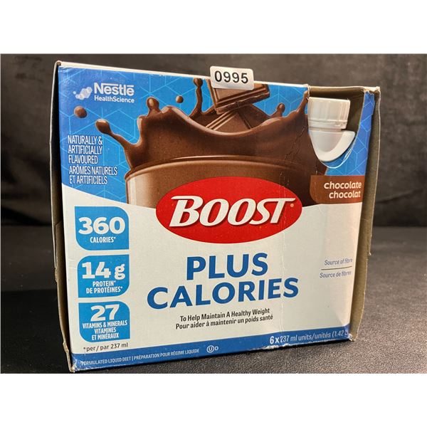 Nestle BOOST Plus Calories Chocolate Flavor (6 x 237ml) Nutritional Drinks - New