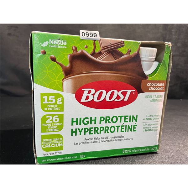 Nestle BOOST High Protein Chocolate Flavor (6 x 237ml) Nutritional Drinks - New
