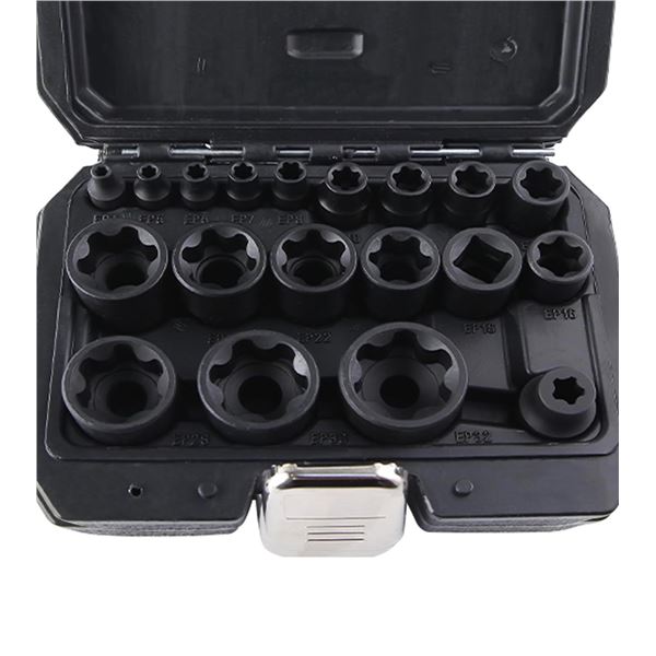 Speedwox 19PCS External Star Socket Set - 3/8" Drive External Torque Socket Set - New Sealed!