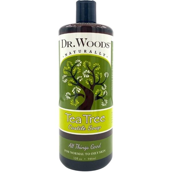 Dr.Woods Natural Tea Tree Soap (946ml) For Normal to Oily Skin - New