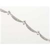 Natural 1.50 ctw Diamond Necklace 14K White Gold